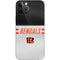 NFL Cincinnati Bengals White Striped iPhone 12 Pro Skin